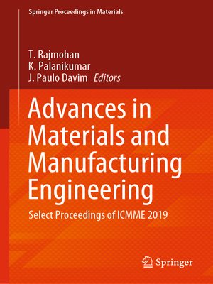 cover image of Advances in Materials and Manufacturing Engineering